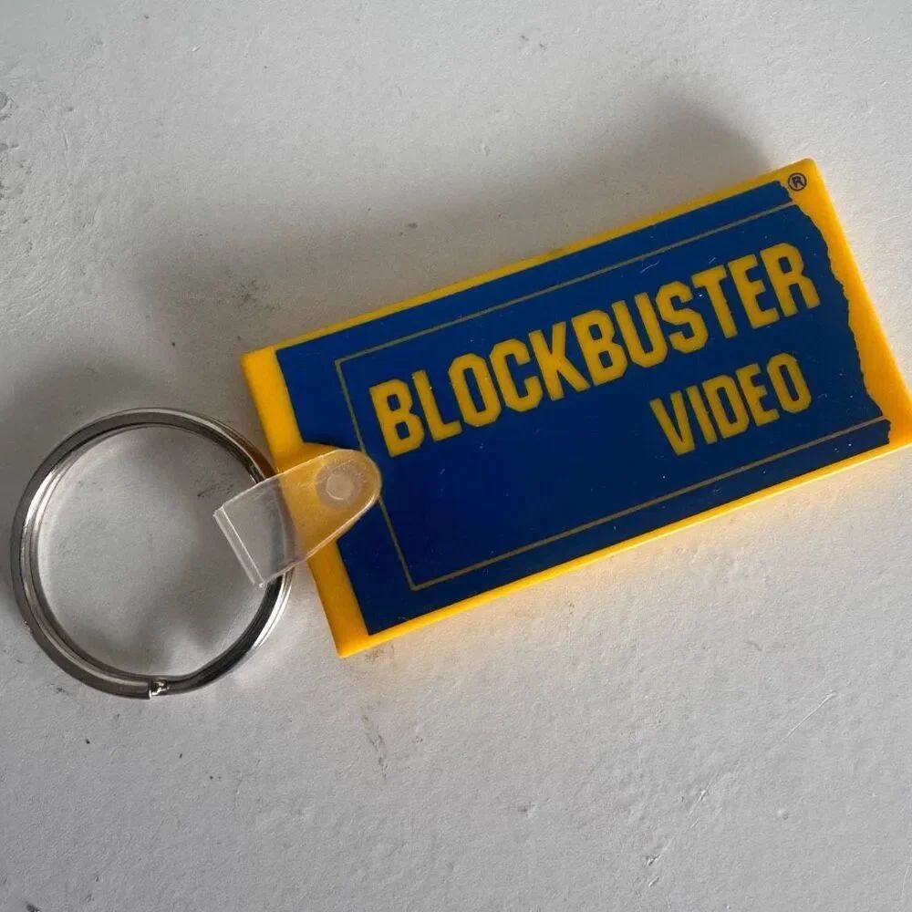 Vintage Nostalgia Retro Blockbuster Key Chain New!